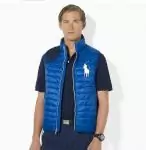 ralph lauren veste mode 2019U sans manches skinny slim hommes big polo star bleu